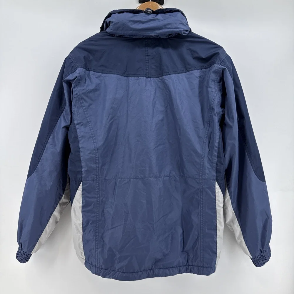 Port Authority Anacortes Mens Small Jacket Windbreaker Waterproof Hooded‎ Blue